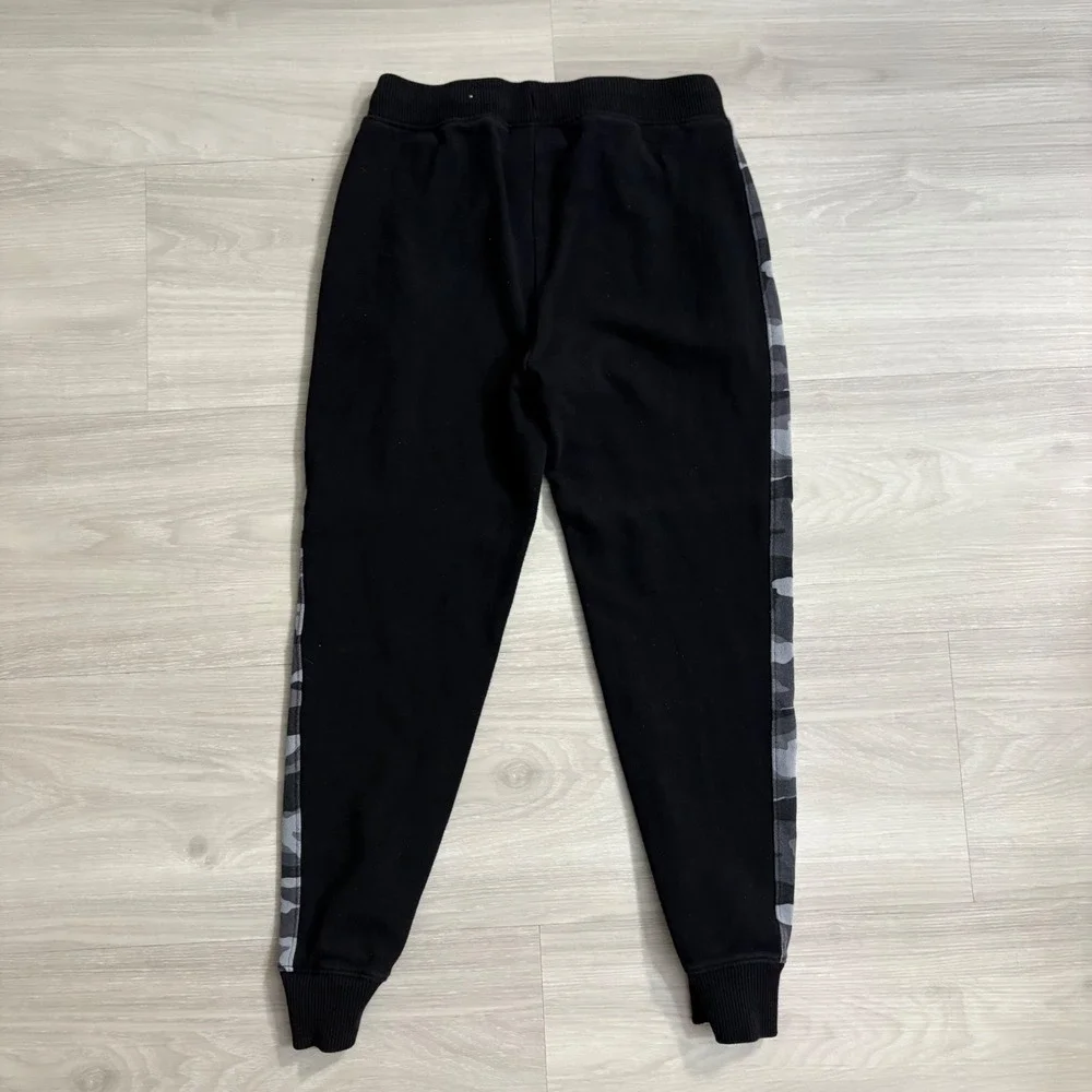 Childrens Place Jogger Boys Black Camo Side Stripe Sweatpants Size 10/12 L